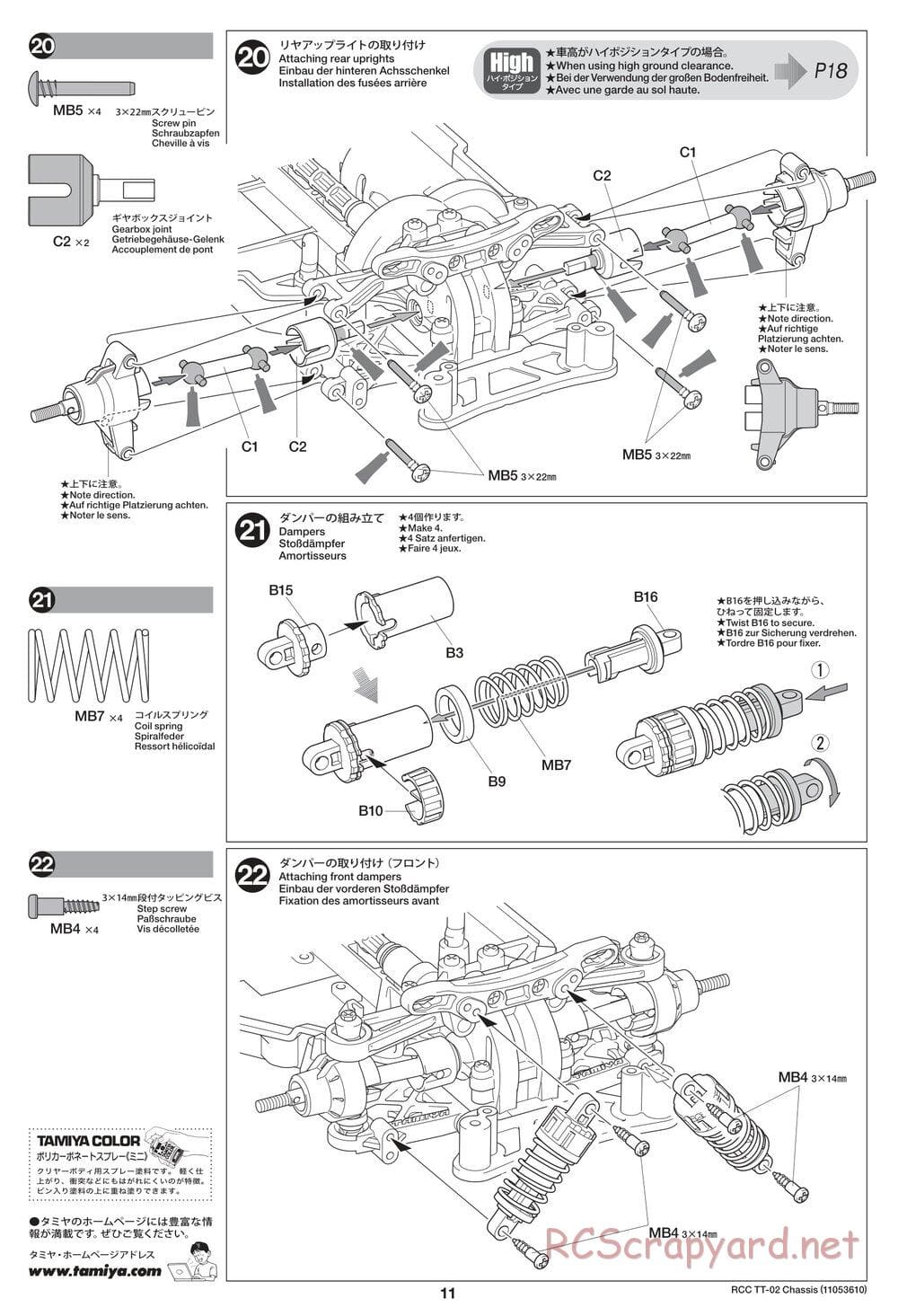 Tamiya - TT-02 Chassis - Manual - Page 11