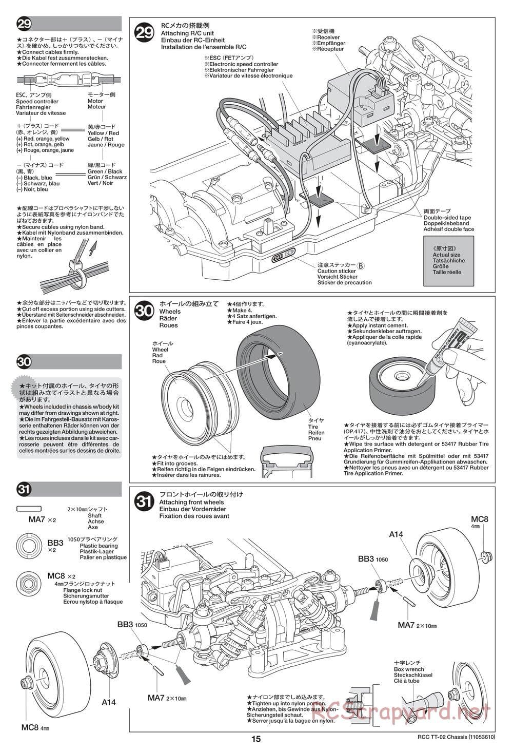 Tamiya - TT-02 Chassis - Manual - Page 15