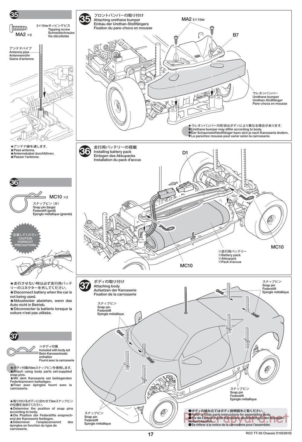 Tamiya - TT-02 Chassis - Manual - Page 17