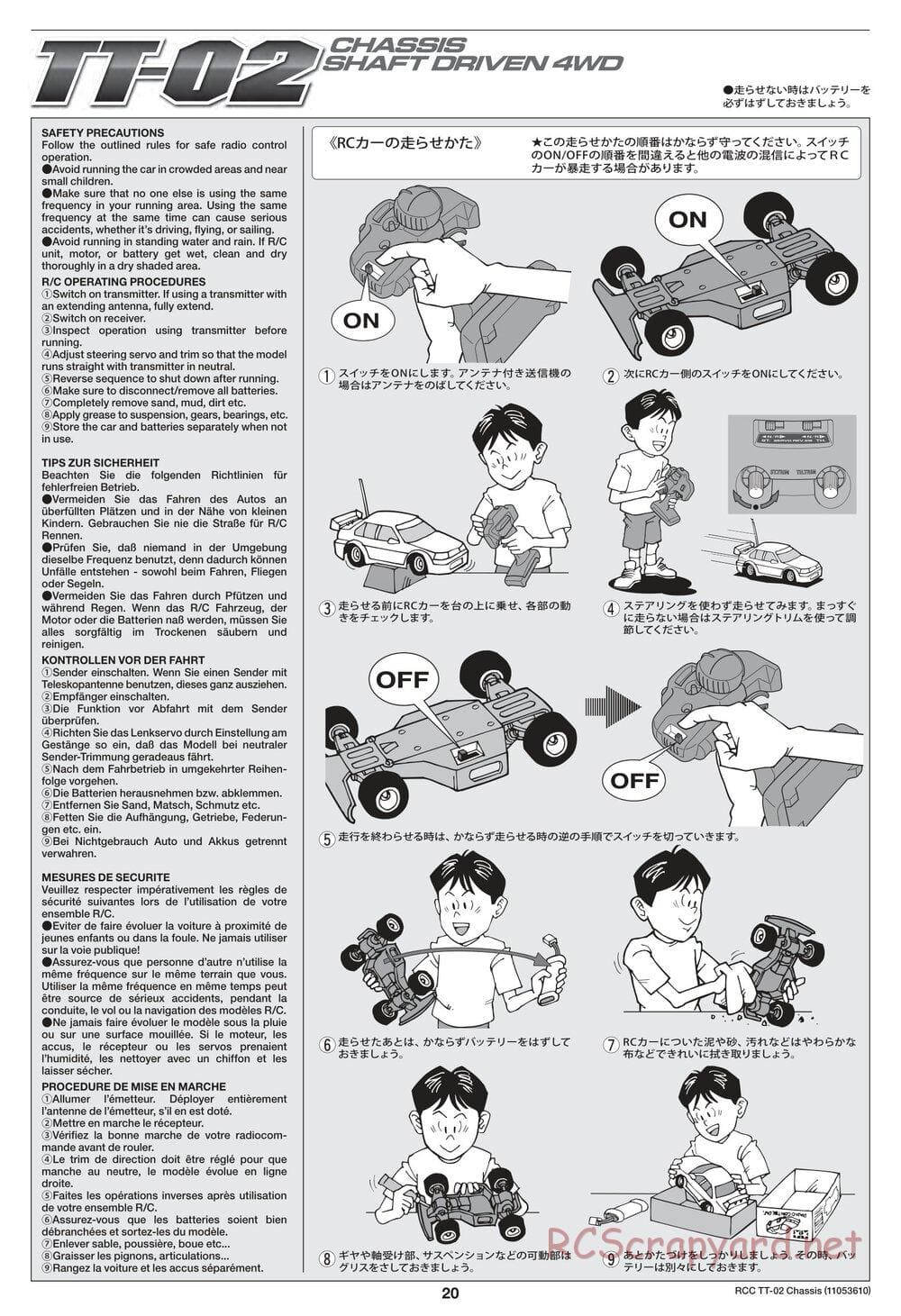 Tamiya - TT-02 Chassis - Manual - Page 20