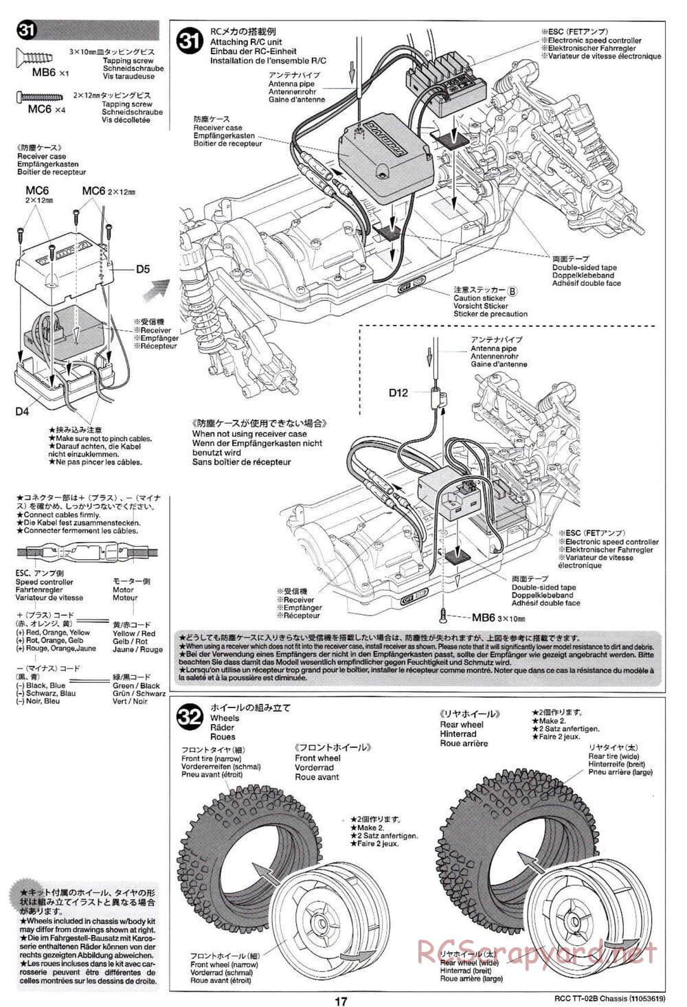 Tamiya - TT-02B Chassis - Manual - Page 21