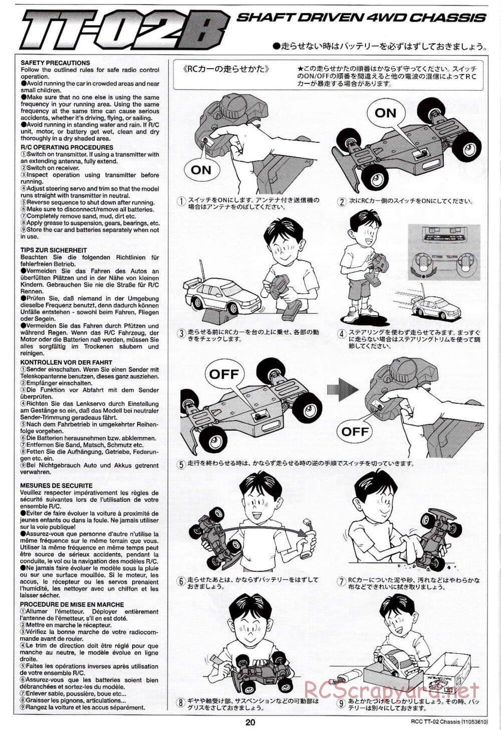 Tamiya - TT-02B Chassis - Manual - Page 24