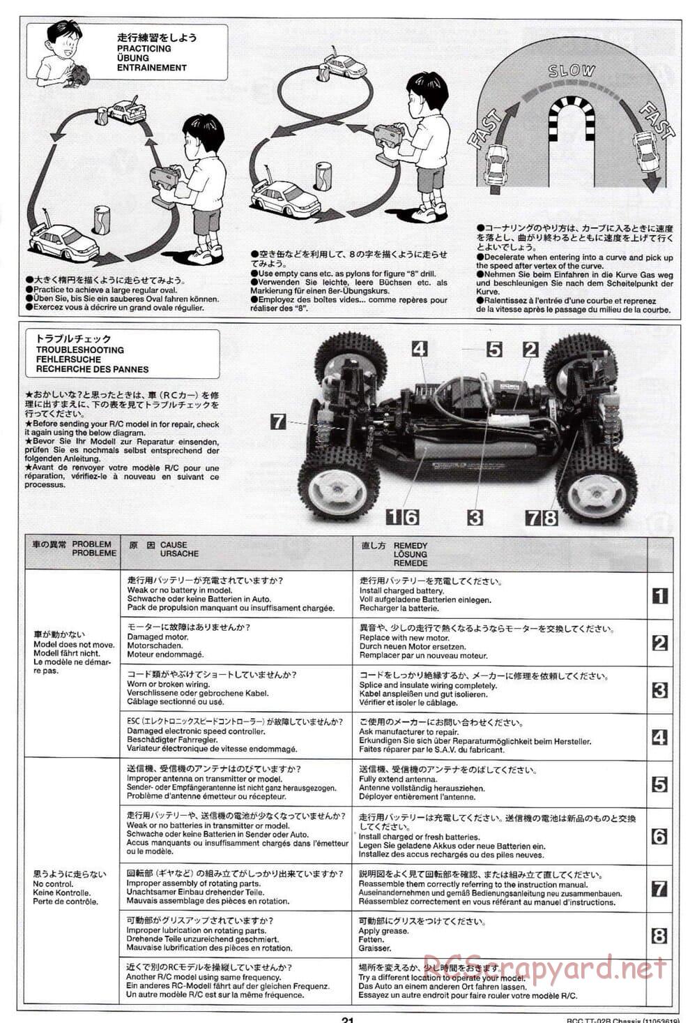 Tamiya - TT-02B Chassis - Manual - Page 25
