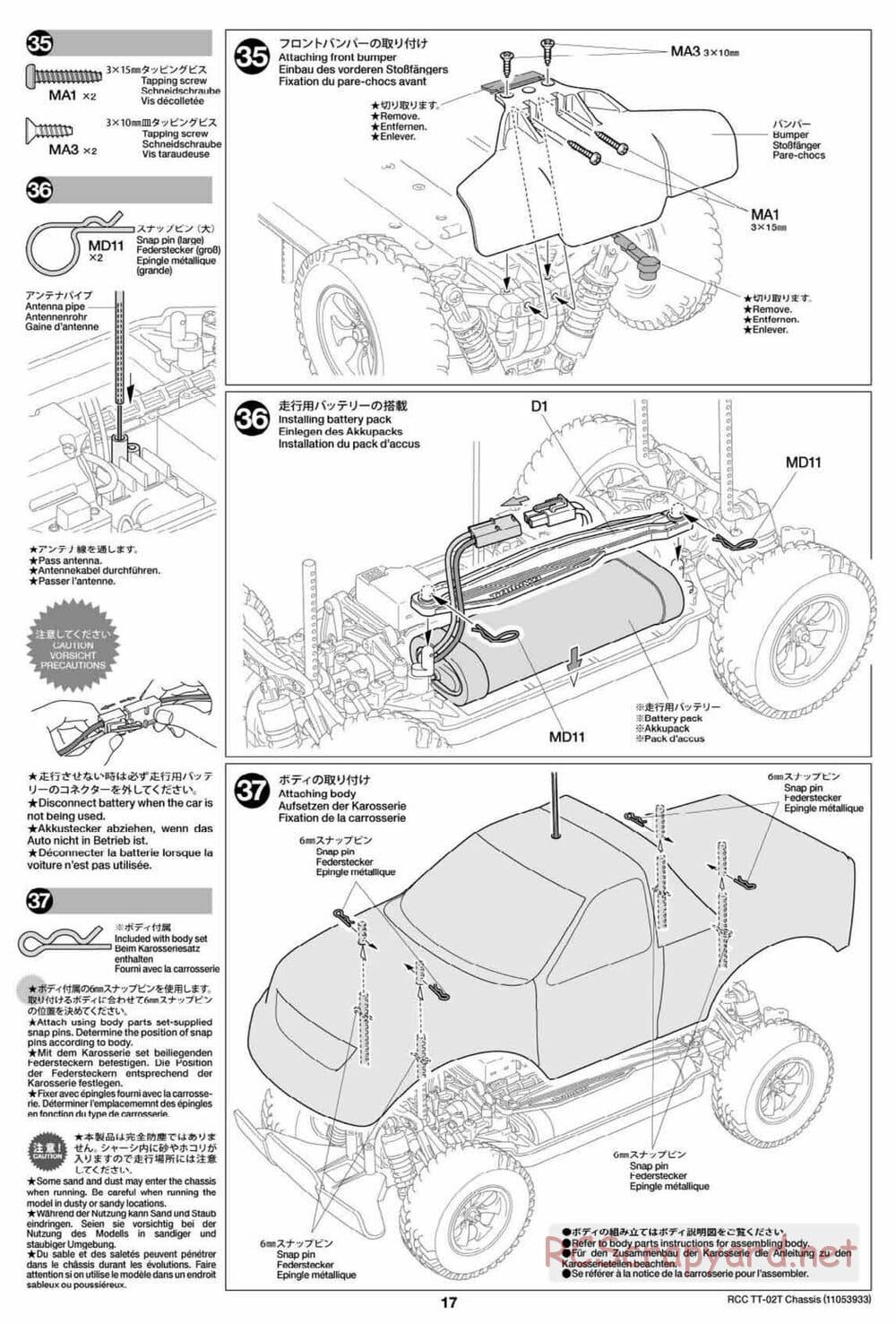Tamiya - TT-02T Chassis - Manual - Page 18