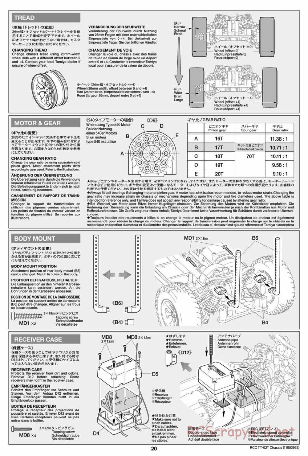 Tamiya - TT-02T Chassis - Manual - Page 21