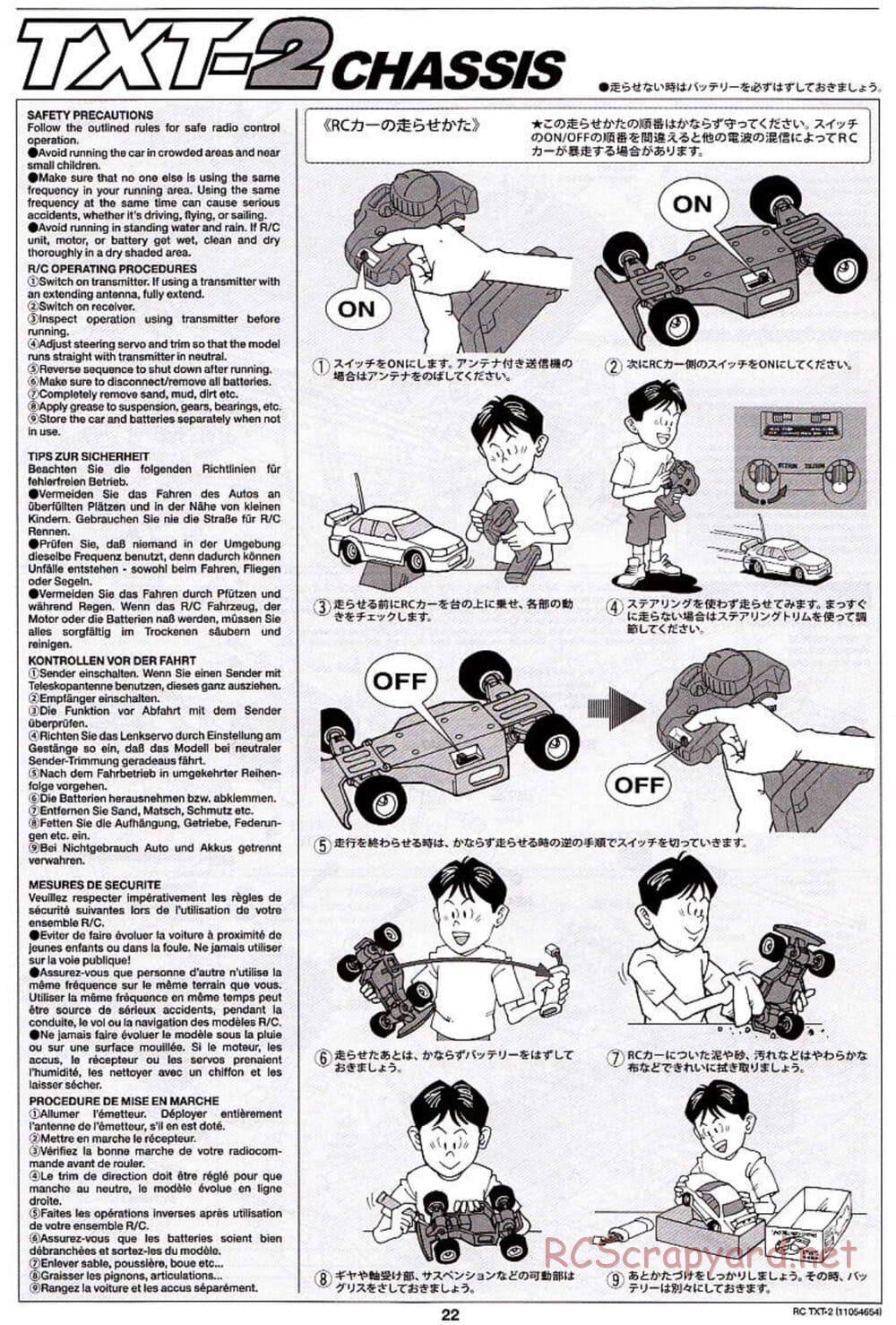 Tamiya - TXT-2 Chassis - Manual - Page 22