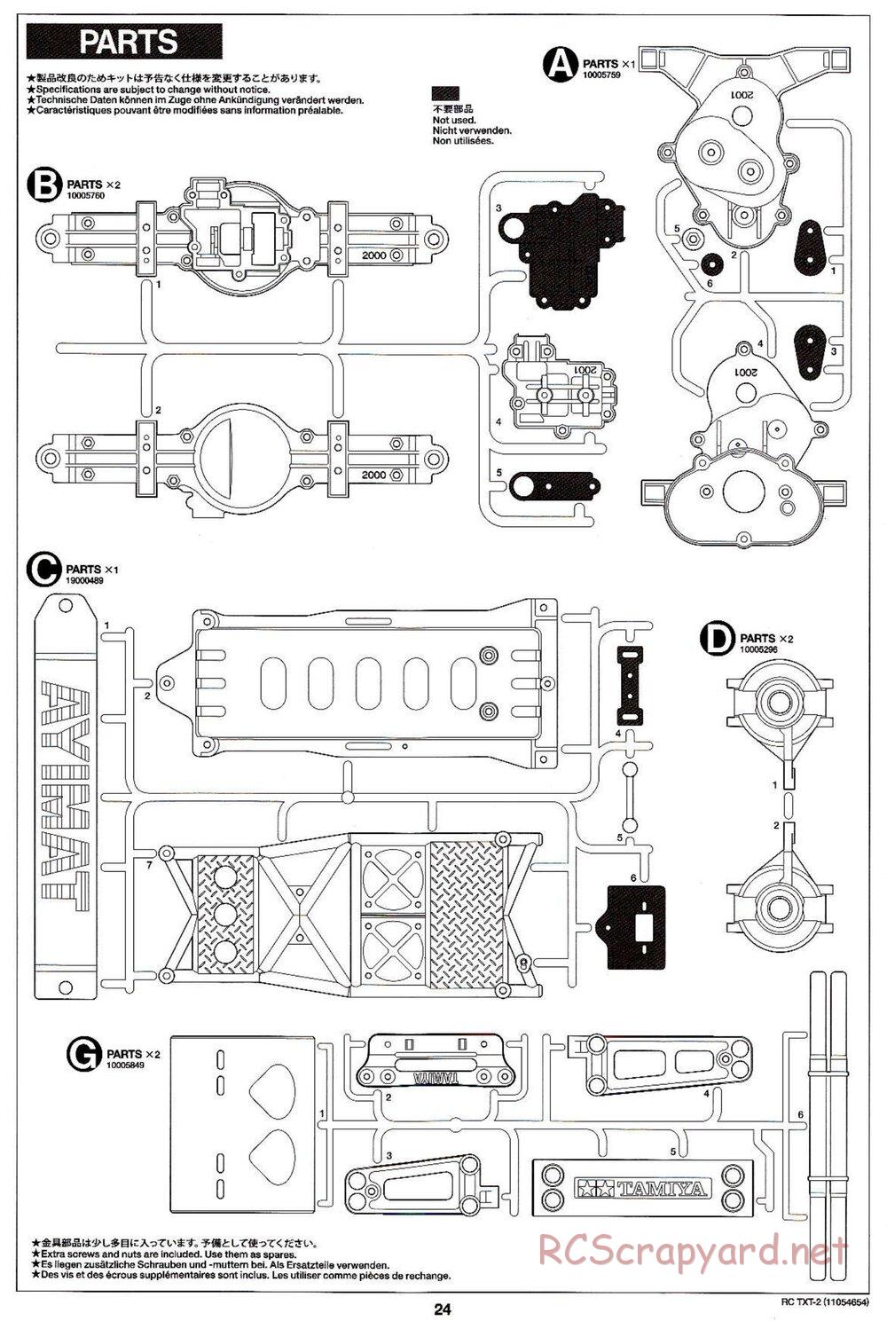 Tamiya - TXT-2 Chassis - Manual - Page 24