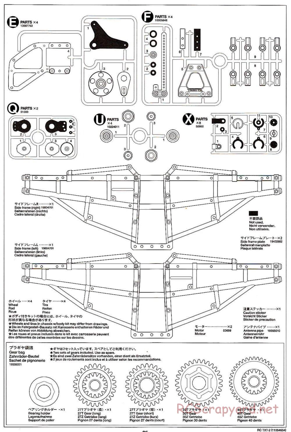 Tamiya - TXT-2 Chassis - Manual - Page 25