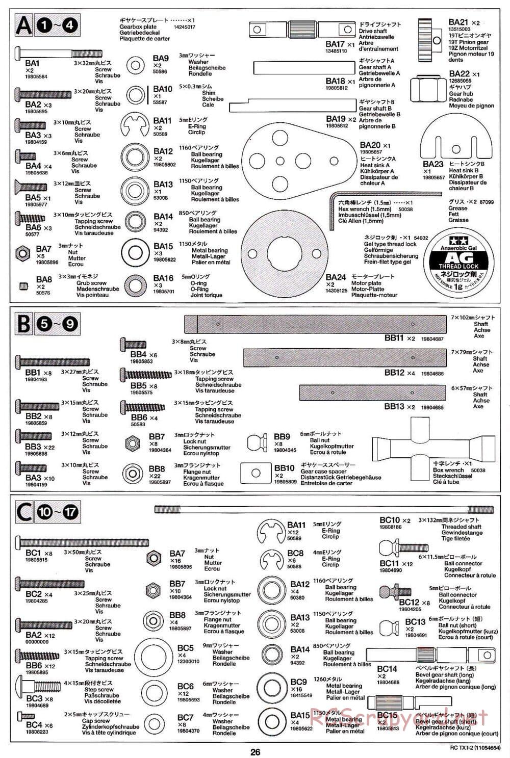 Tamiya - TXT-2 Chassis - Manual - Page 26