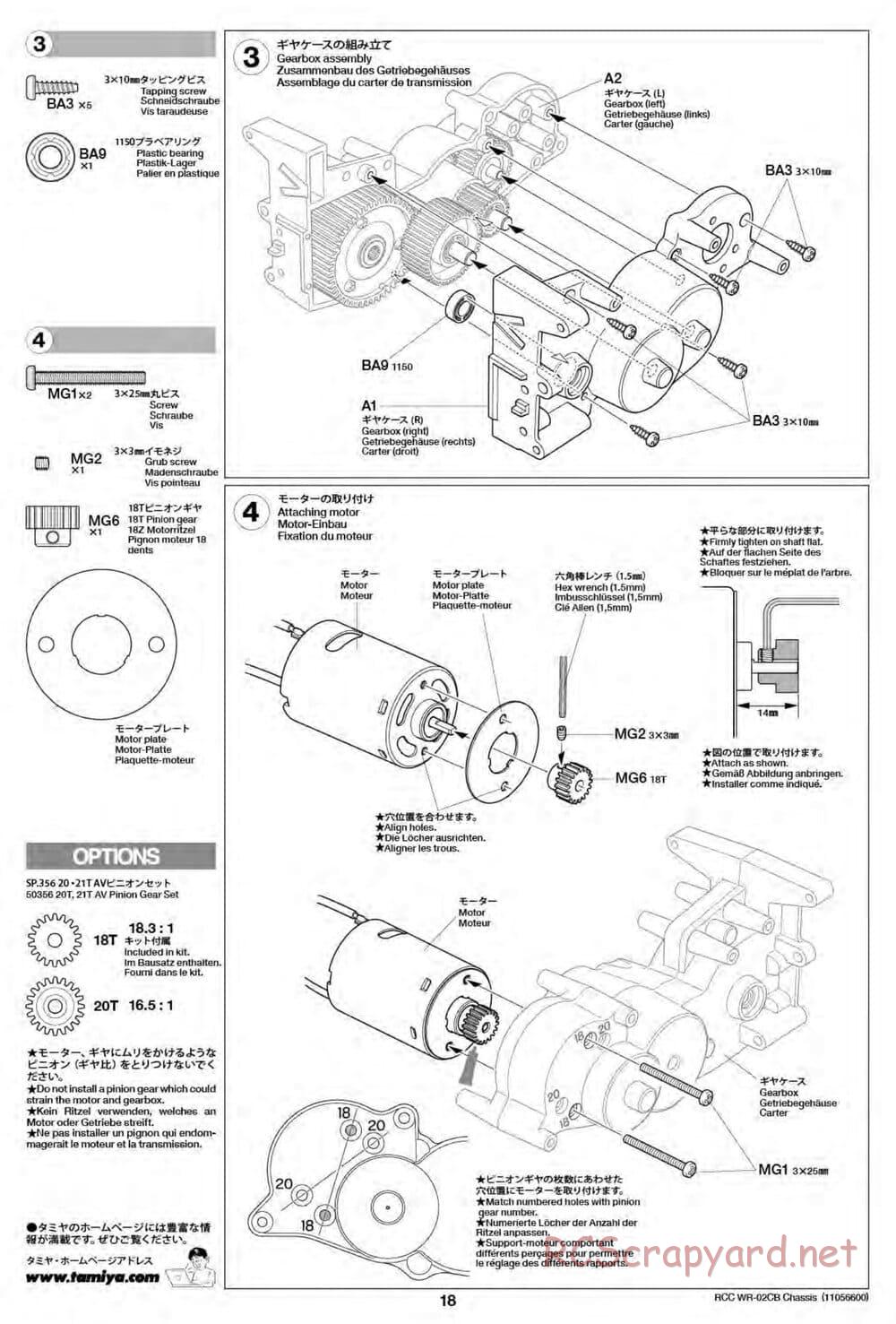 Tamiya - WR-02CB Chassis - Manual - Page 18