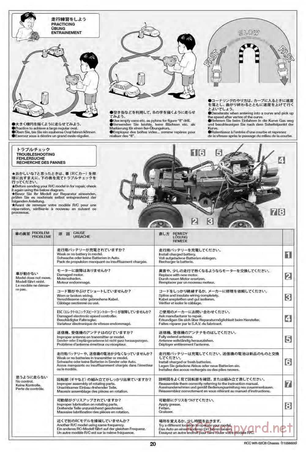 Tamiya - WR-02CB Chassis - Manual - Page 20