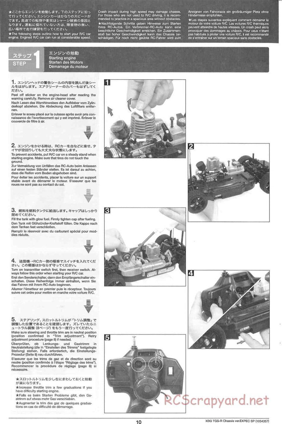 Tamiya - TGS-R Chassis - Manual - Page 10