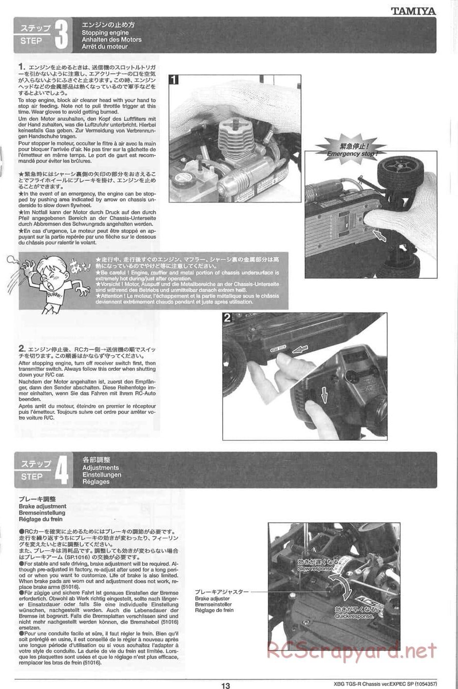 Tamiya - TGS-R Chassis - Manual - Page 13