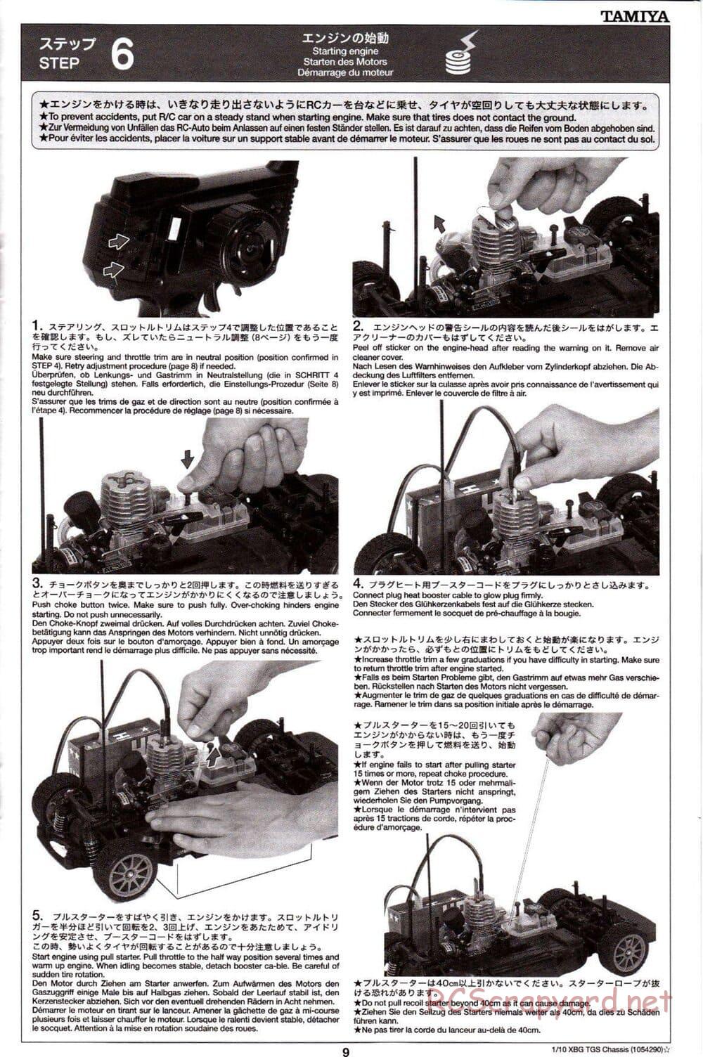 Tamiya - TGS Chassis - Manual - Page 9