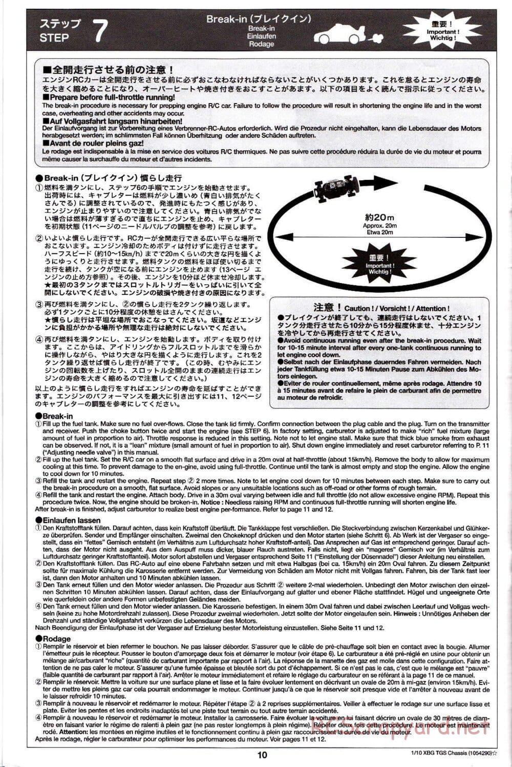 Tamiya - TGS Chassis - Manual - Page 10