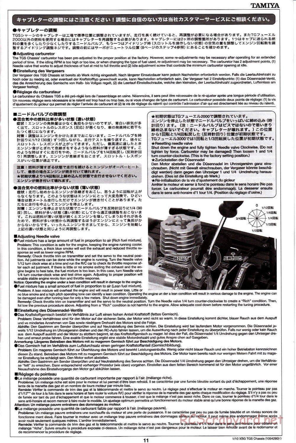 Tamiya - TGS Chassis - Manual - Page 11