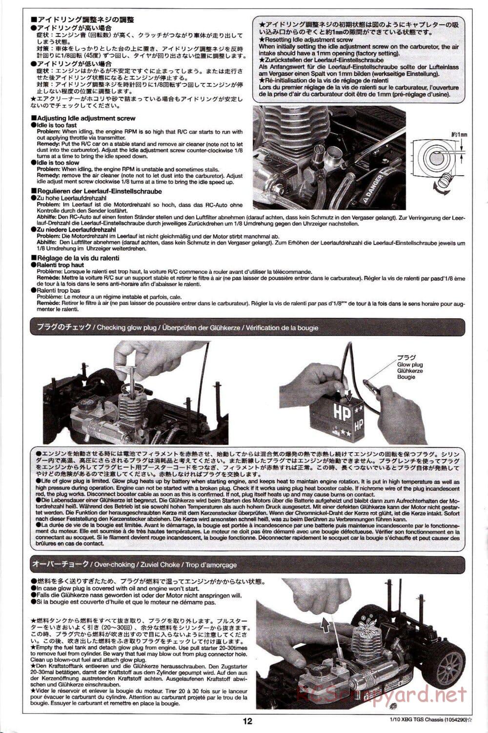 Tamiya - TGS Chassis - Manual - Page 12