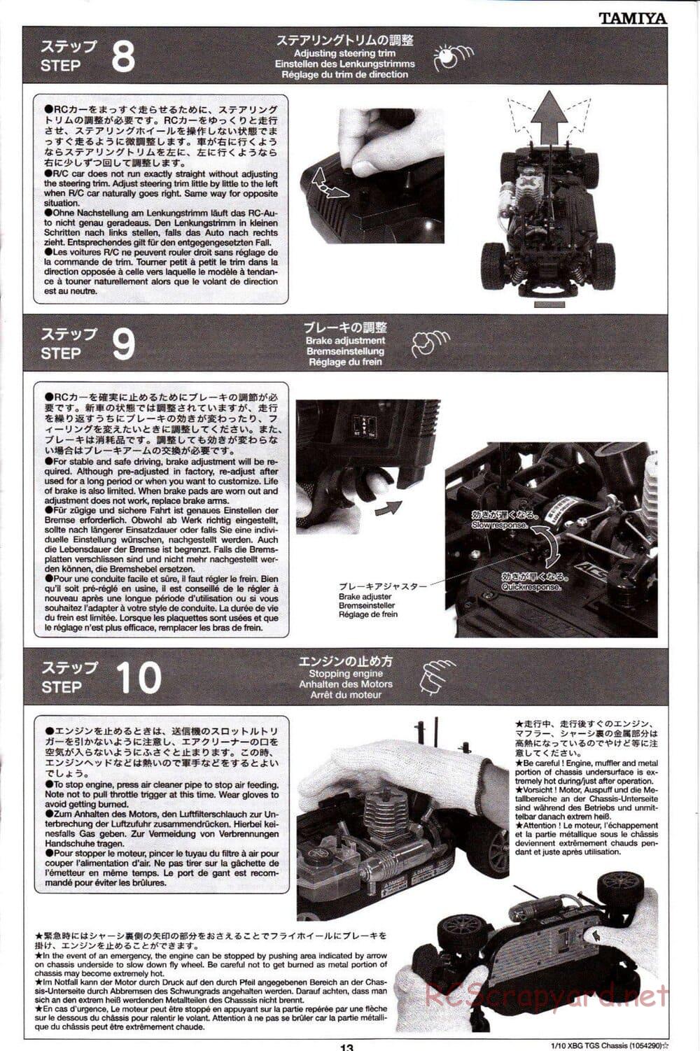 Tamiya - TGS Chassis - Manual - Page 13