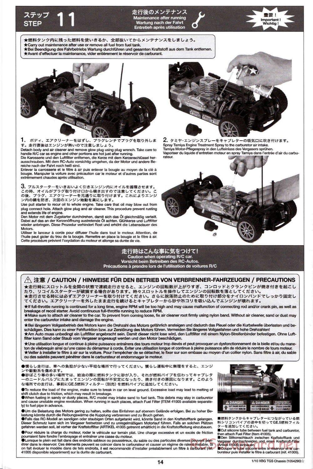 Tamiya - TGS Chassis - Manual - Page 14