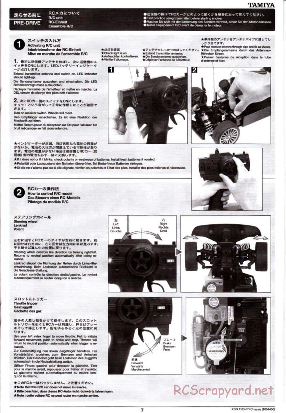 Tamiya - TNS-FD Chassis - Manual - Page 7
