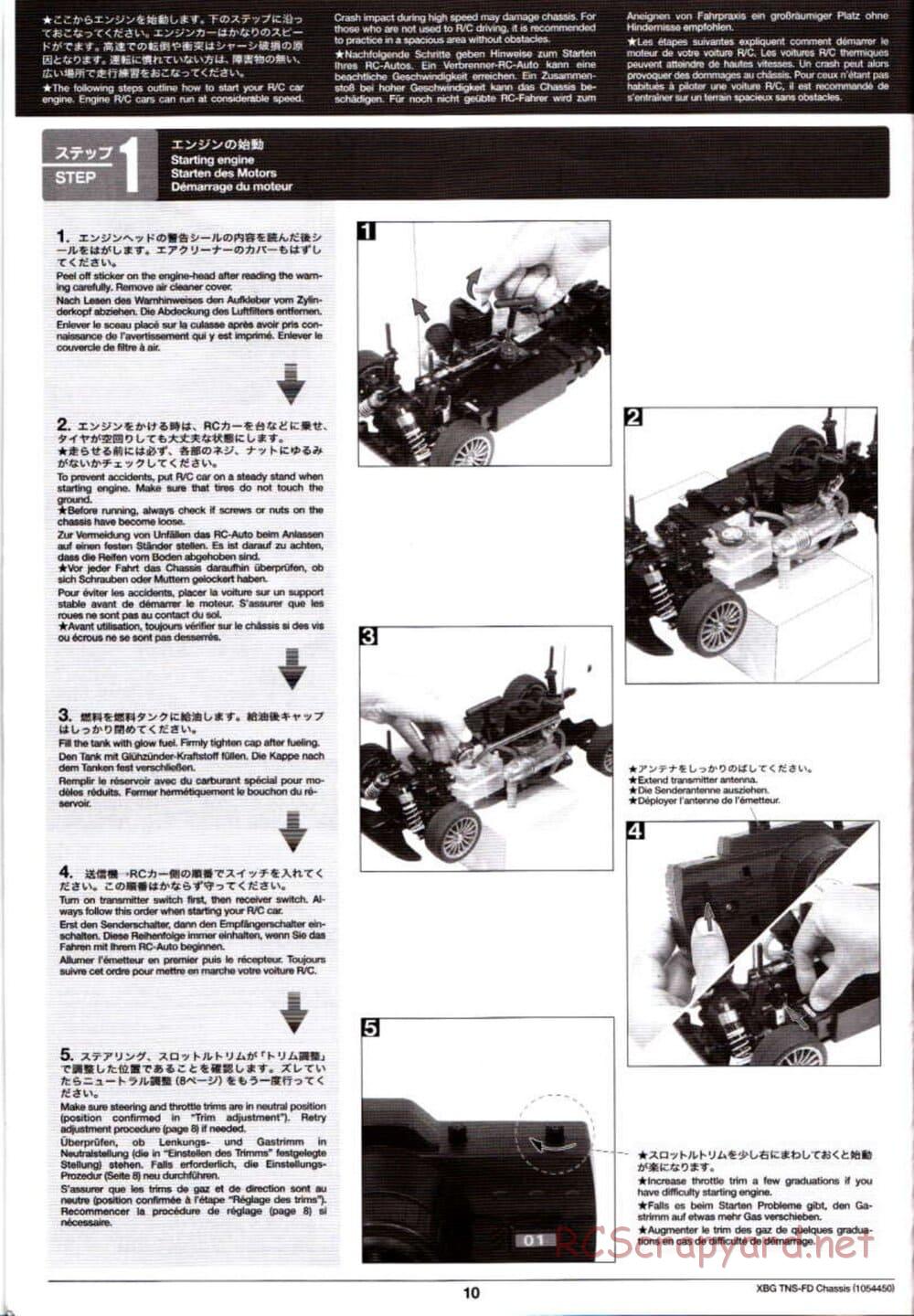 Tamiya - TNS-FD Chassis - Manual - Page 10
