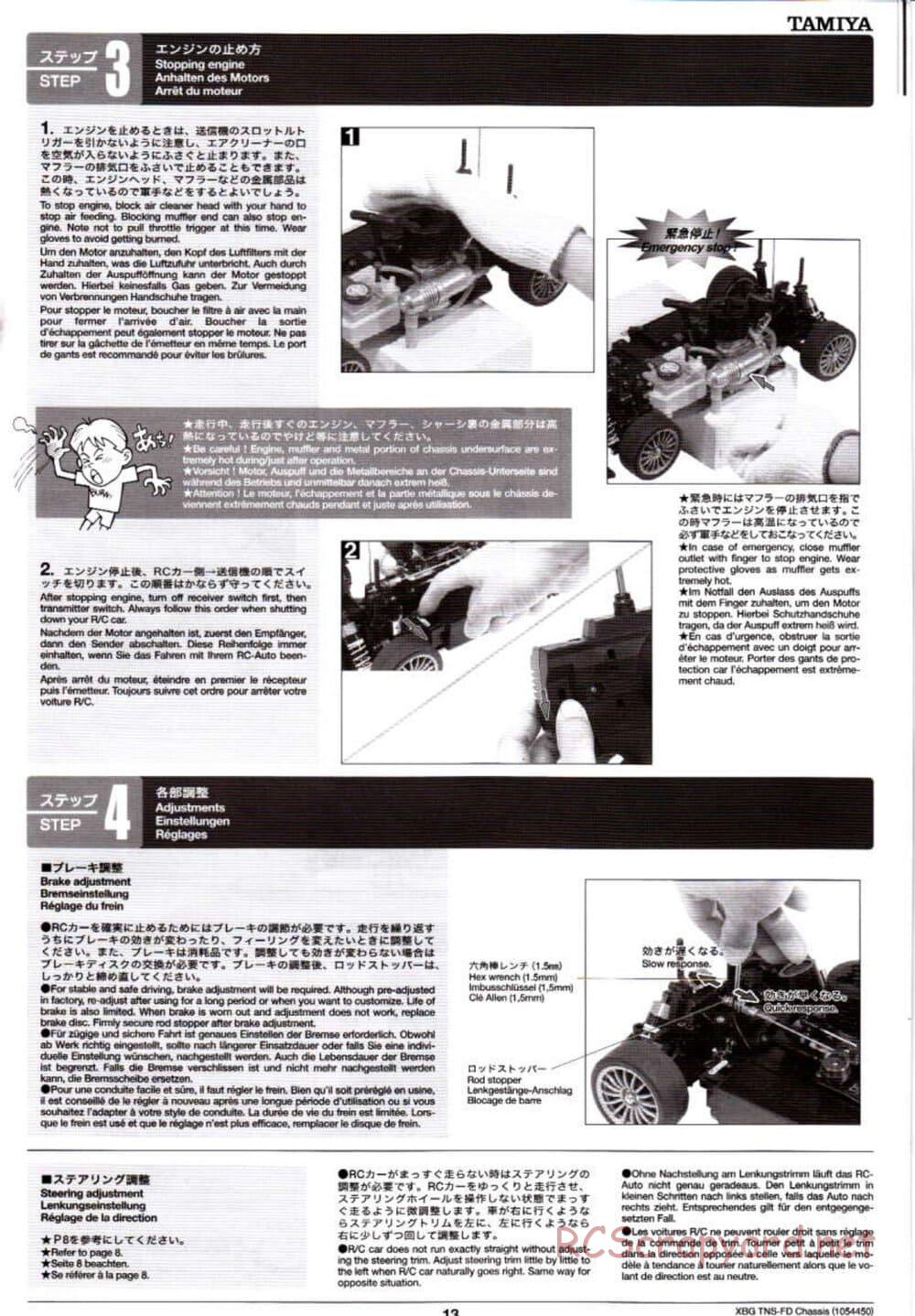 Tamiya - TNS-FD Chassis - Manual - Page 13