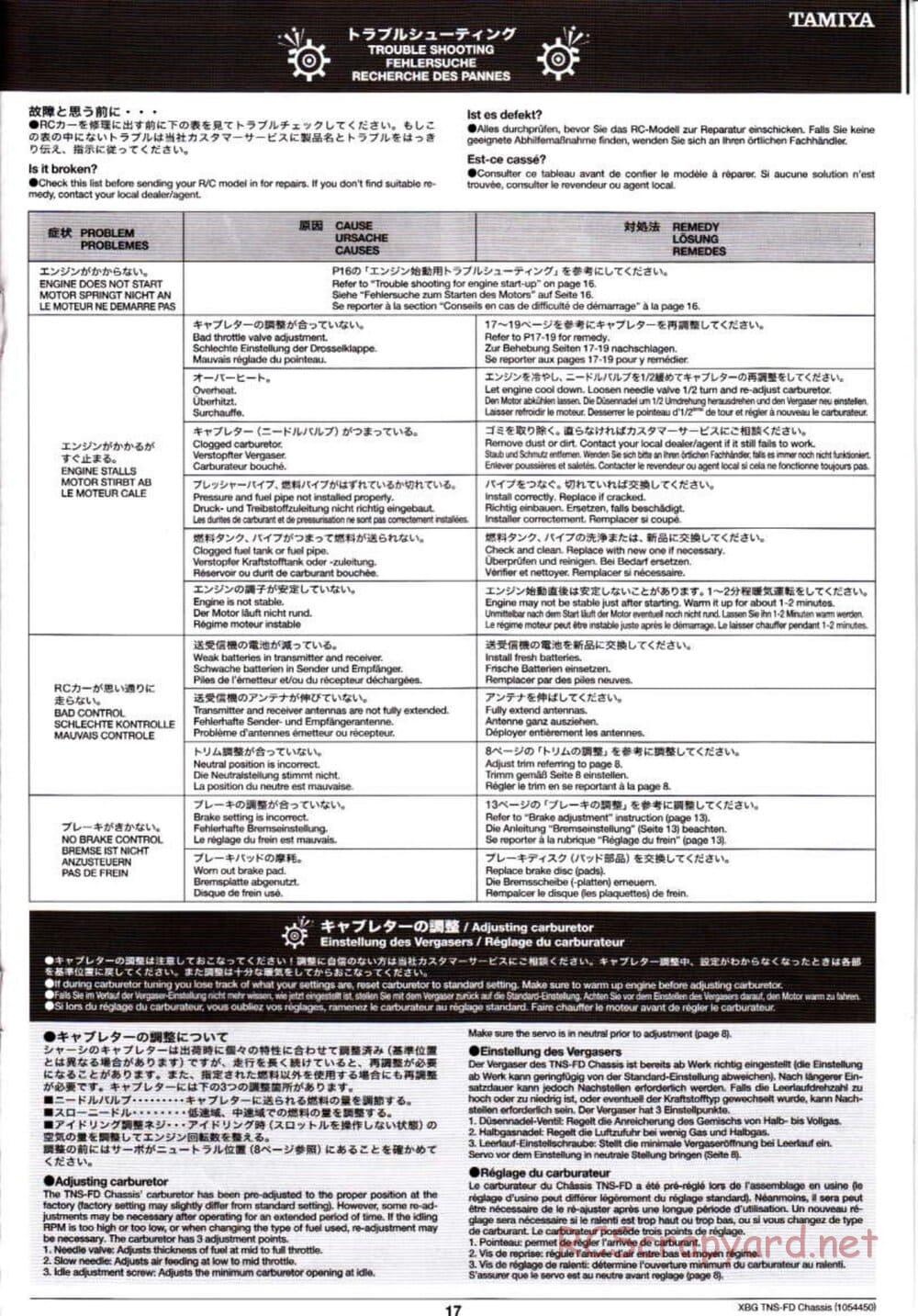 Tamiya - TNS-FD Chassis - Manual - Page 17