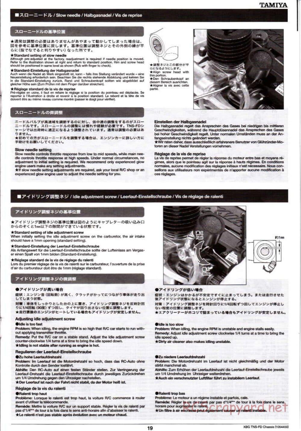 Tamiya - TNS-FD Chassis - Manual - Page 19