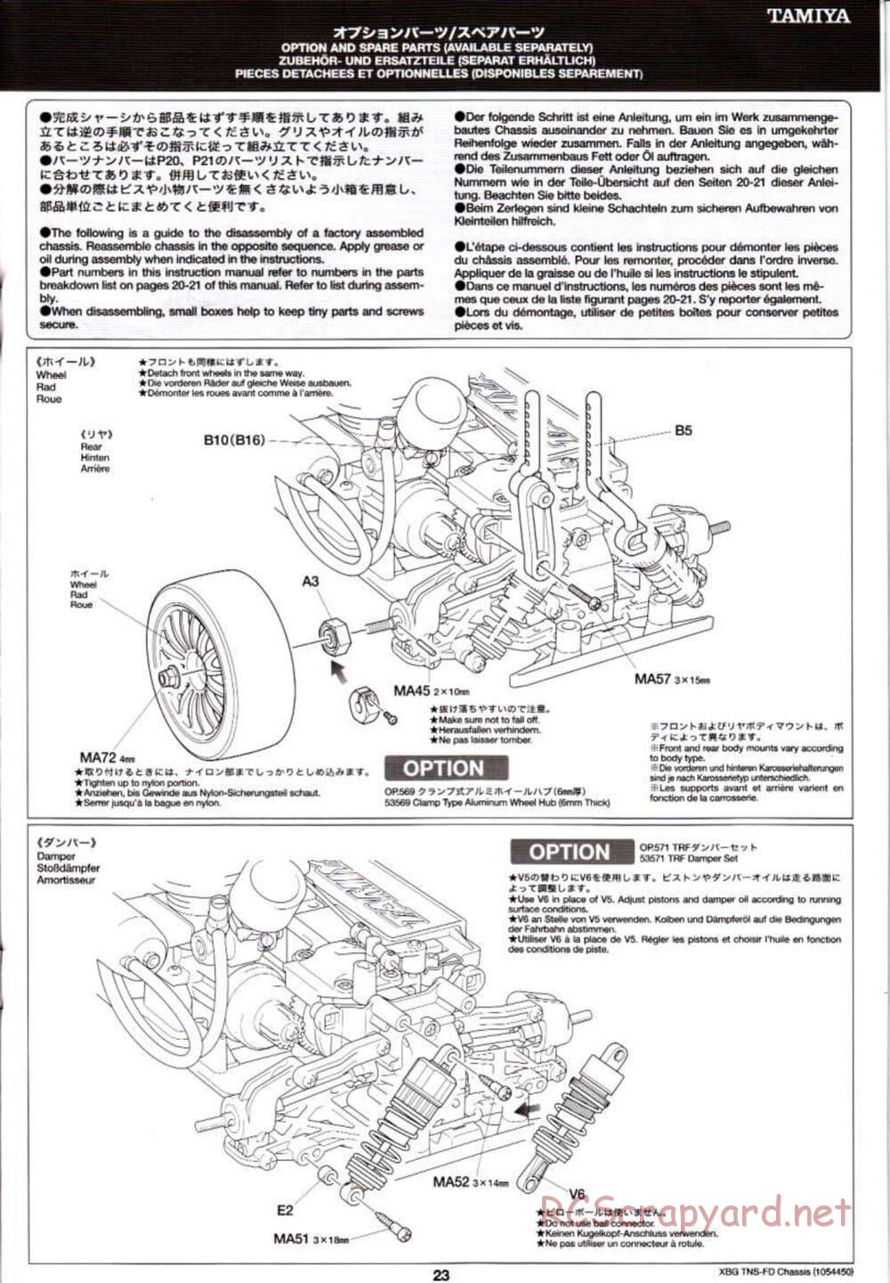 Tamiya - TNS-FD Chassis - Manual - Page 23