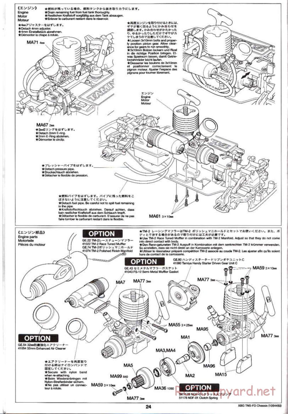 Tamiya - TNS-FD Chassis - Manual - Page 24