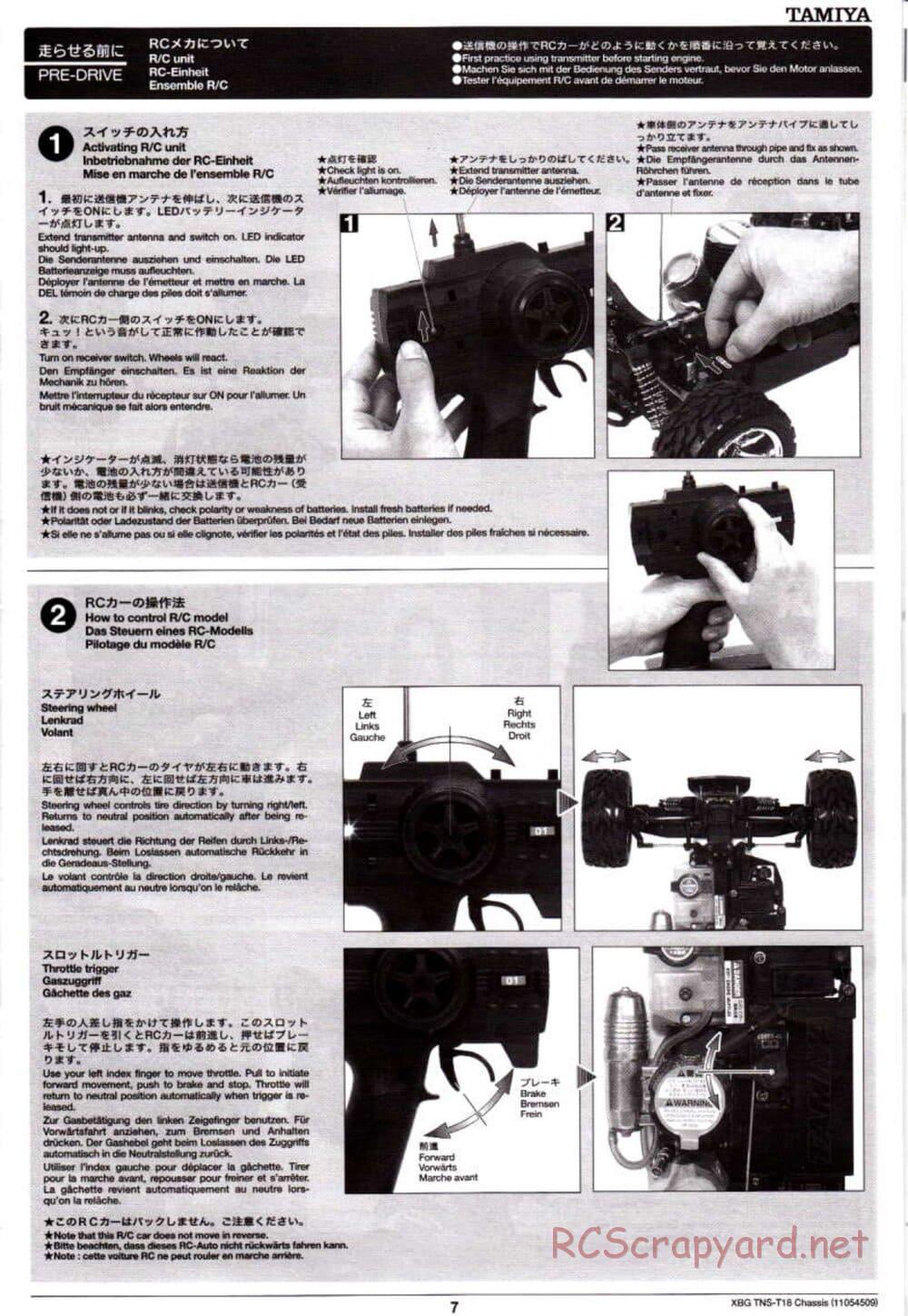 Tamiya - TNS-T18 Chassis - Manual - Page 7