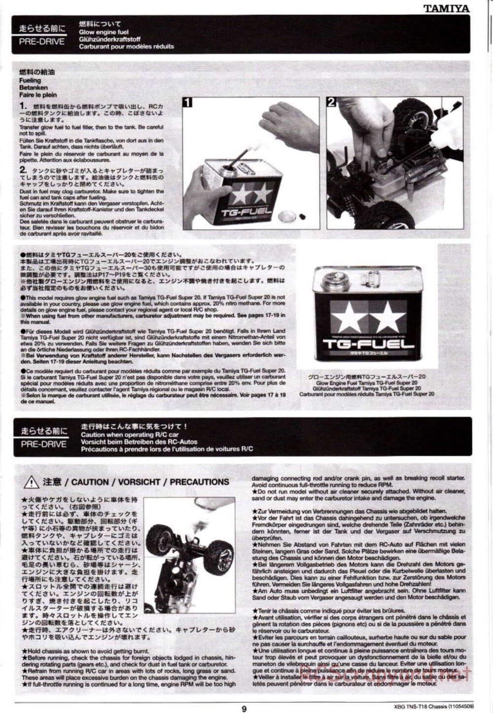 Tamiya - TNS-T18 Chassis - Manual - Page 9