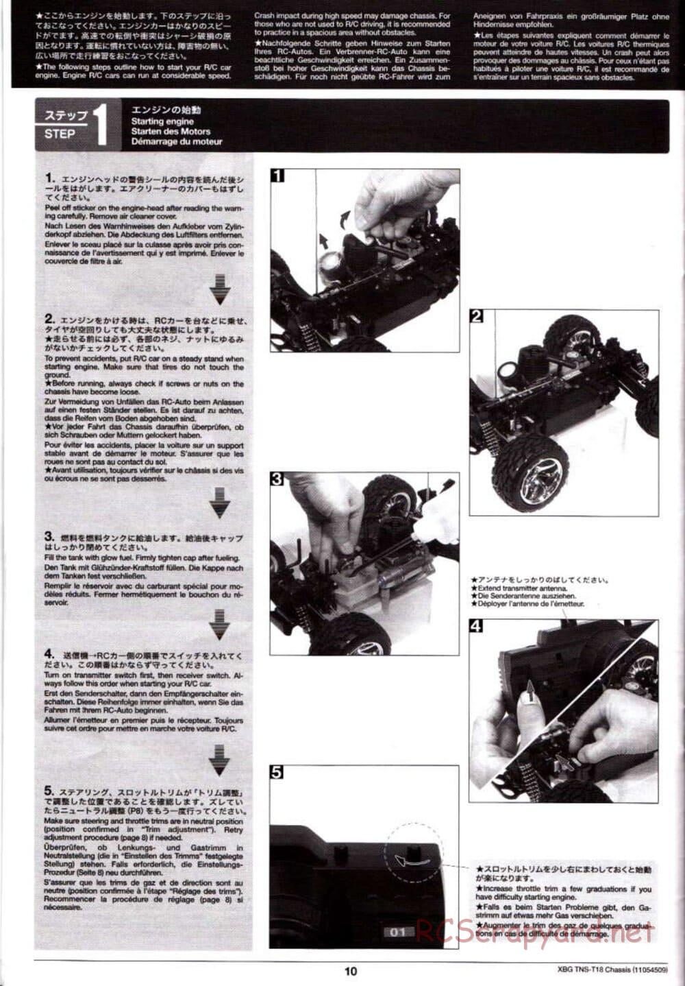 Tamiya - TNS-T18 Chassis - Manual - Page 10