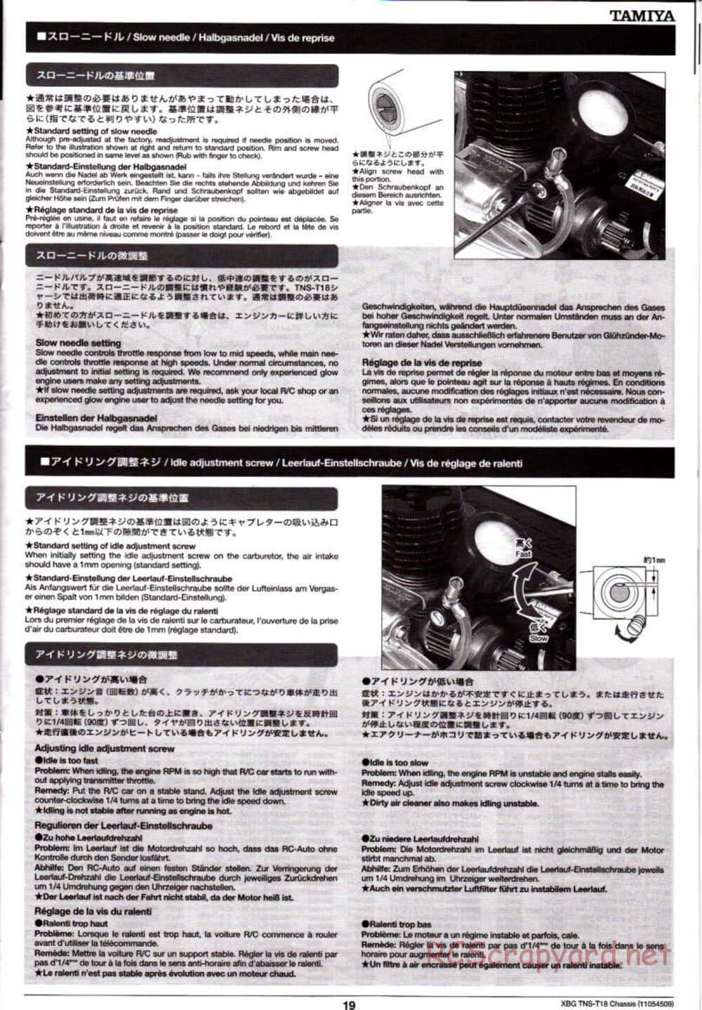 Tamiya - TNS-T18 Chassis - Manual - Page 19