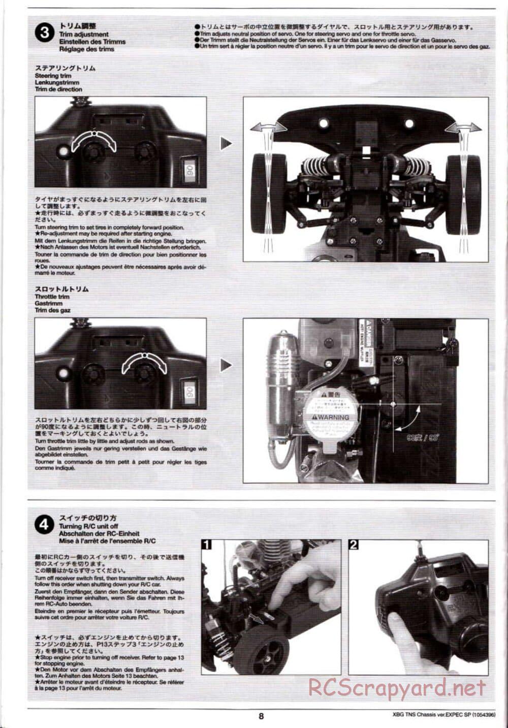 Tamiya - TNS Chassis - Manual - Page 8