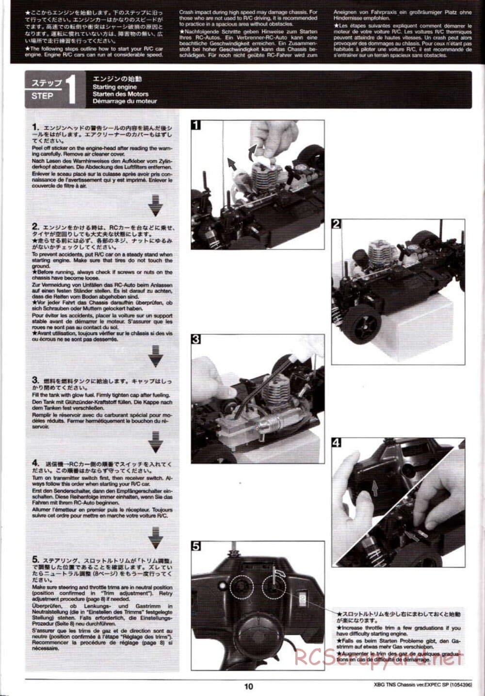 Tamiya - TNS Chassis - Manual - Page 10