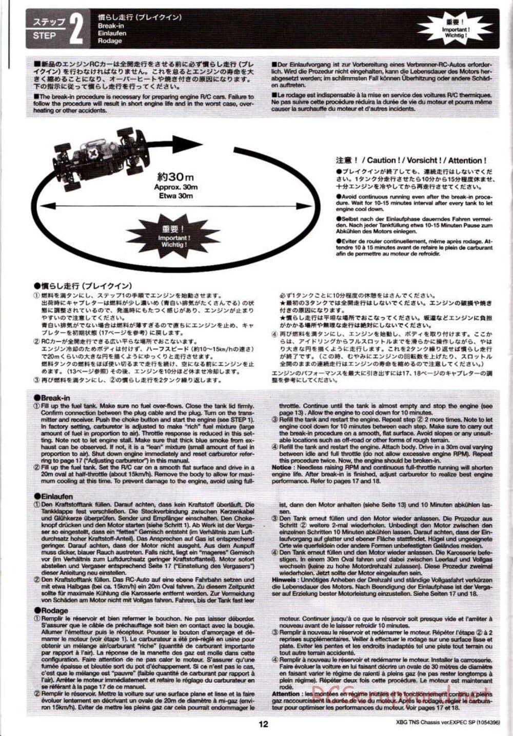 Tamiya - TNS Chassis - Manual - Page 12