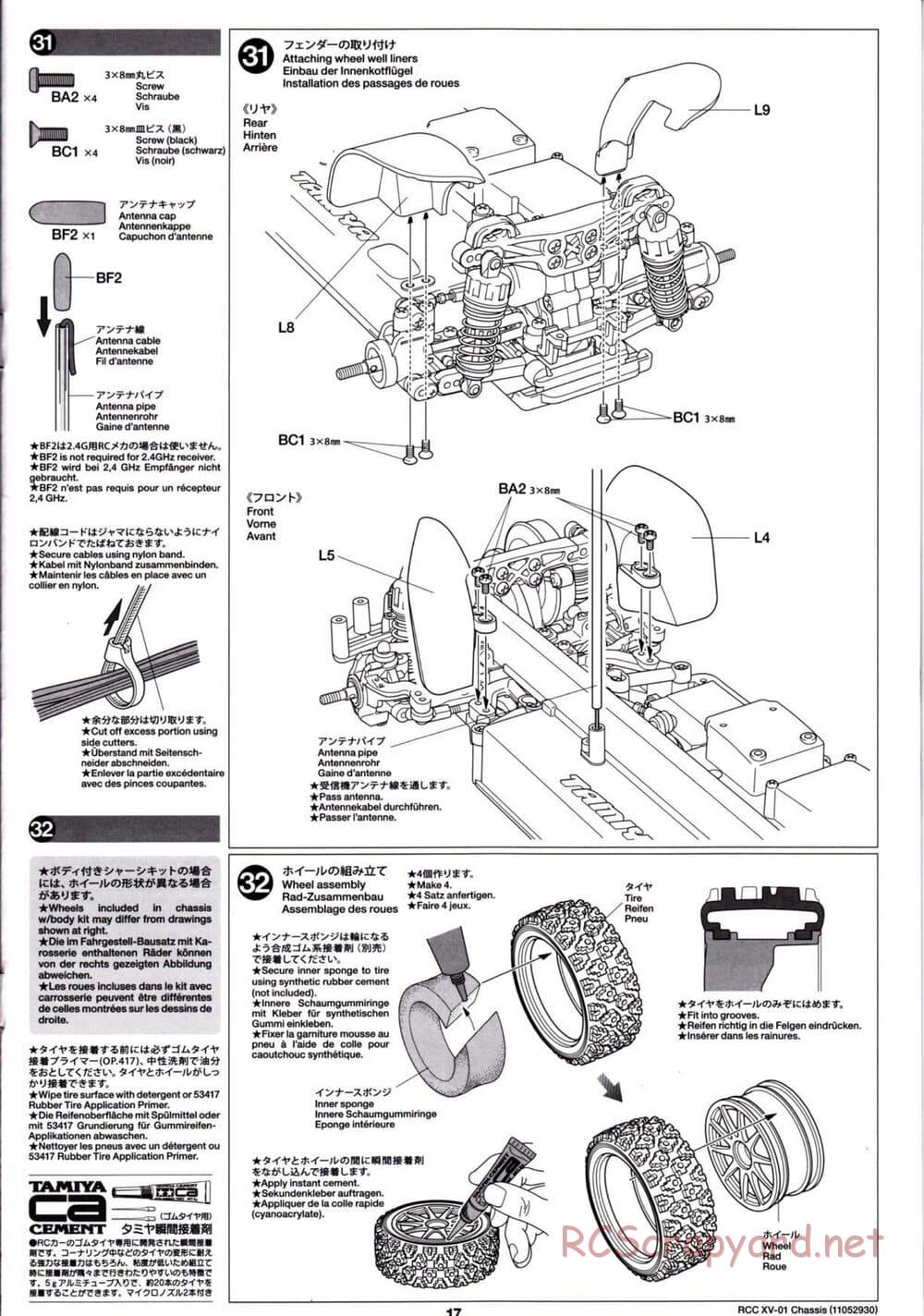 Tamiya - XV-01 Chassis - Manual - Page 18