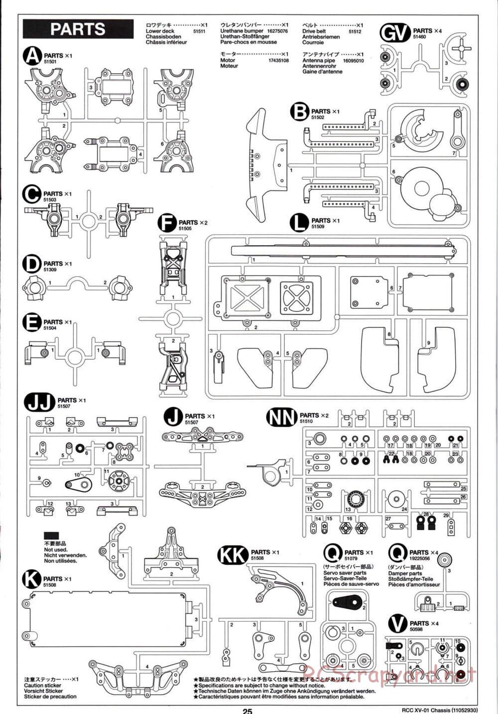 Tamiya - XV-01 Chassis - Manual - Page 26