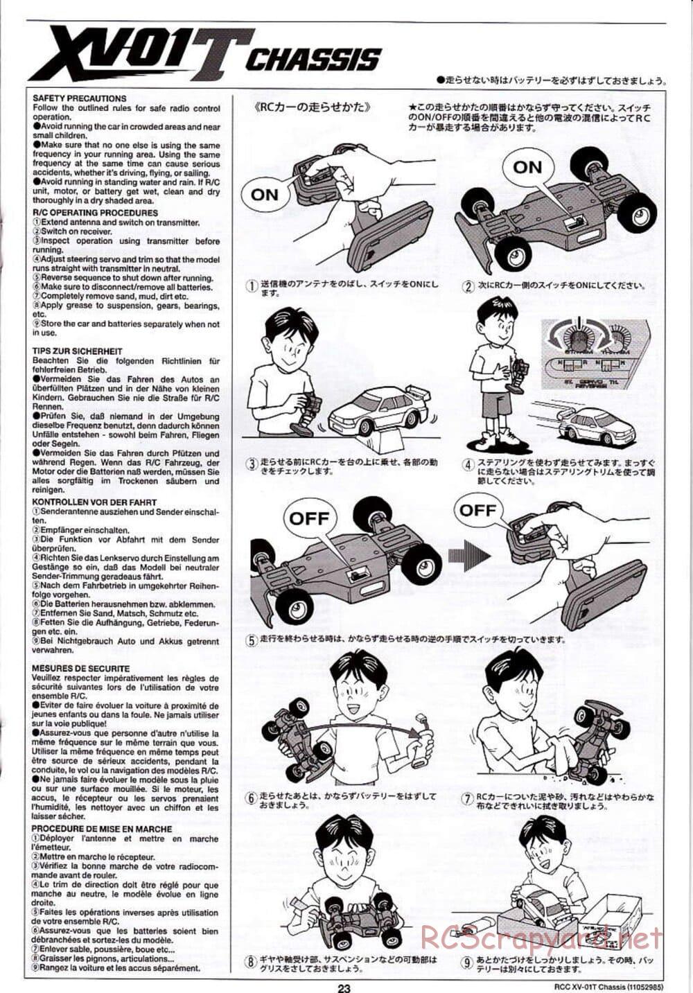 Tamiya - XV-01T Chassis - Manual - Page 23