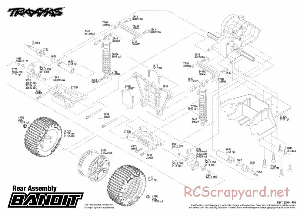 Traxxas - Bandit XL-5 - Exploded Views - Page 3