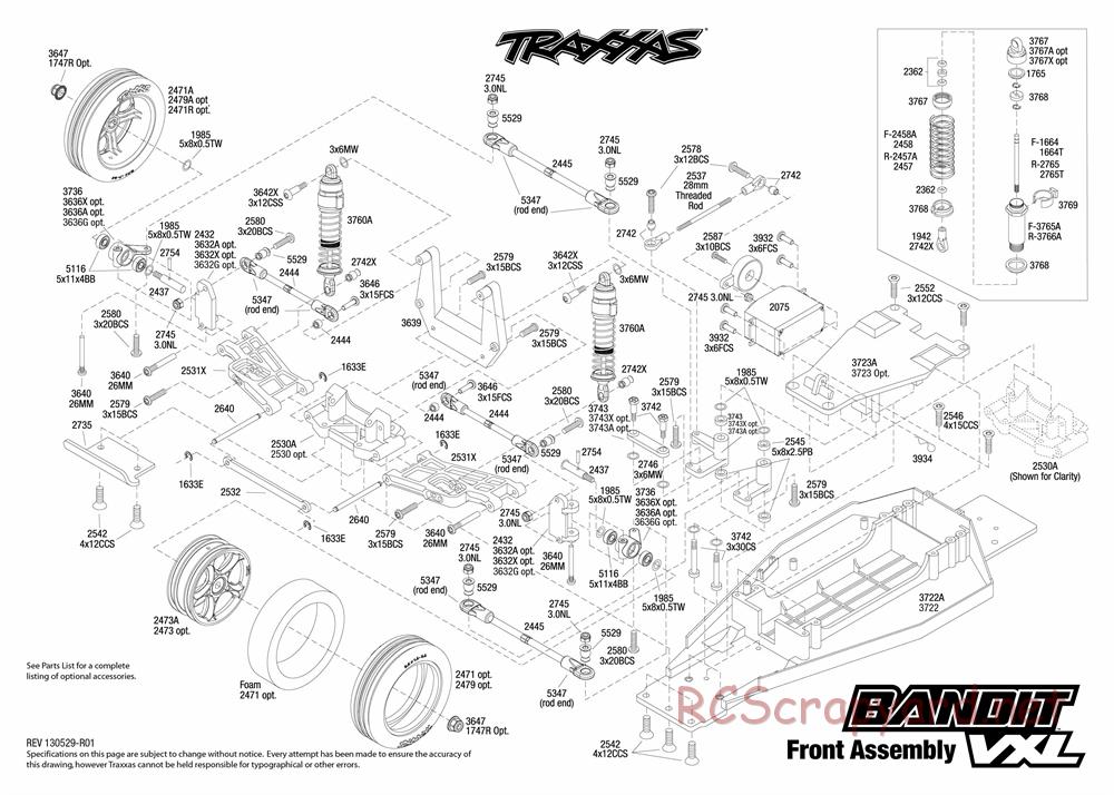 Traxxas - Bandit VXL (2010) - Exploded Views - Page 2