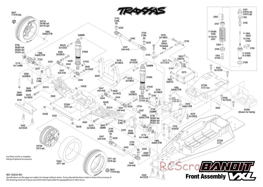 Traxxas - Bandit VXL (2014) - Exploded Views - Page 2