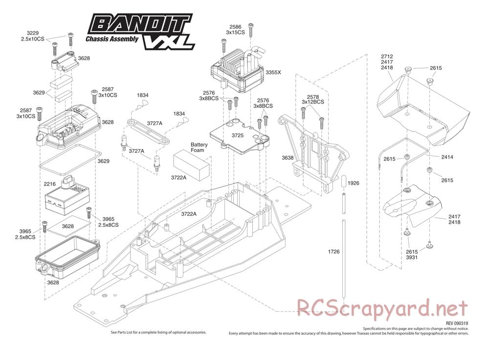 Traxxas - Bandit VXL (2007) - Exploded Views - Page 3