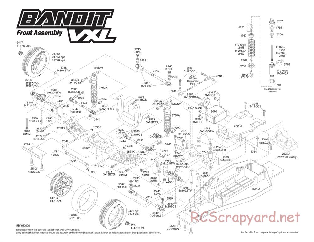 Traxxas - Bandit VXL (2007) - Exploded Views - Page 4