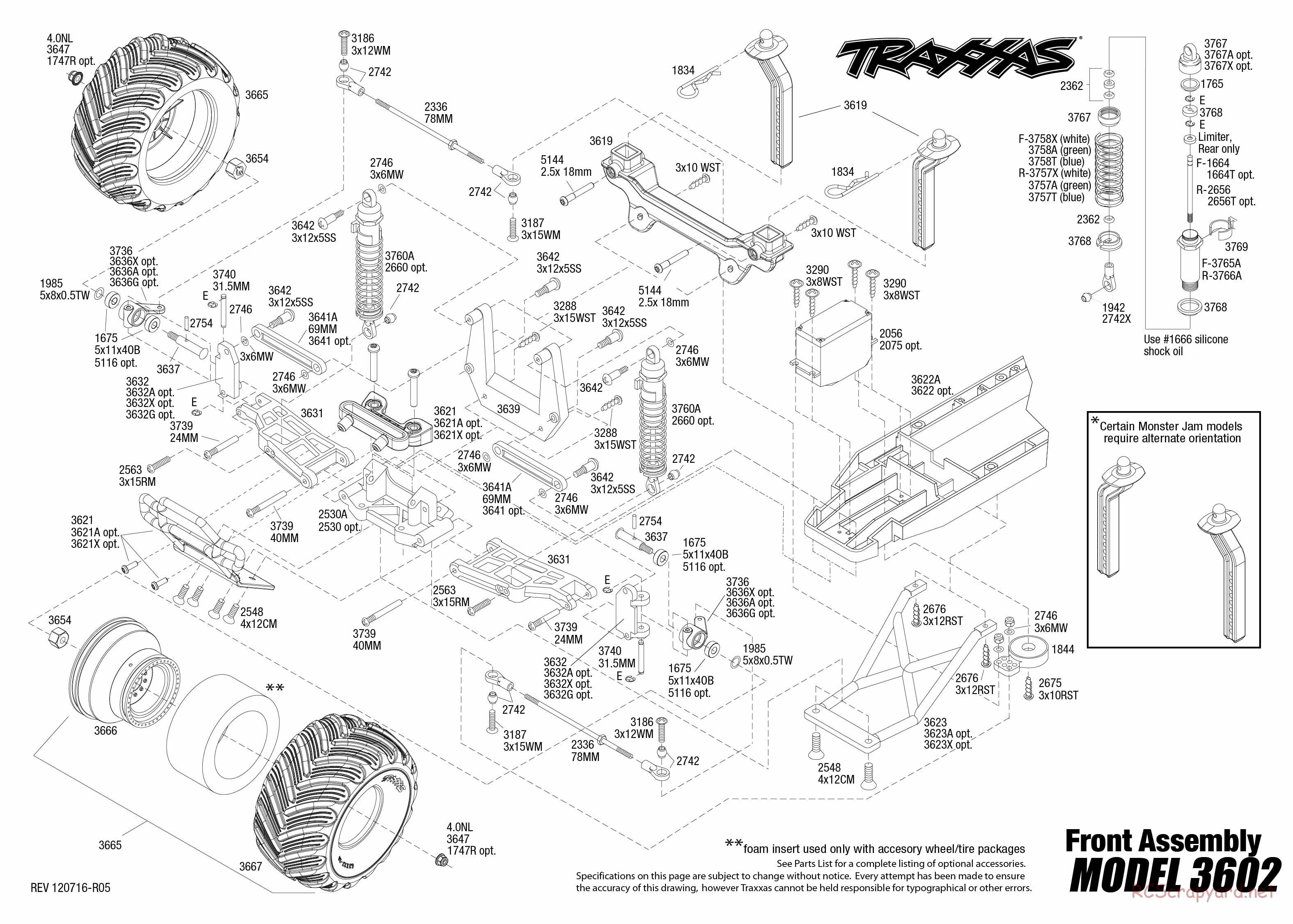 Traxxas - Monster Jam - Captain's Curse - Exploded Views - Page 2