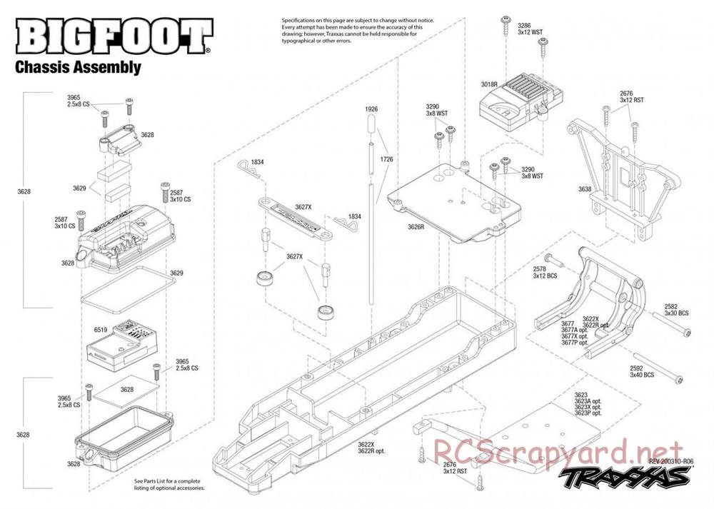 Traxxas - Bigfoot No.1 - Exploded Views - Page 1