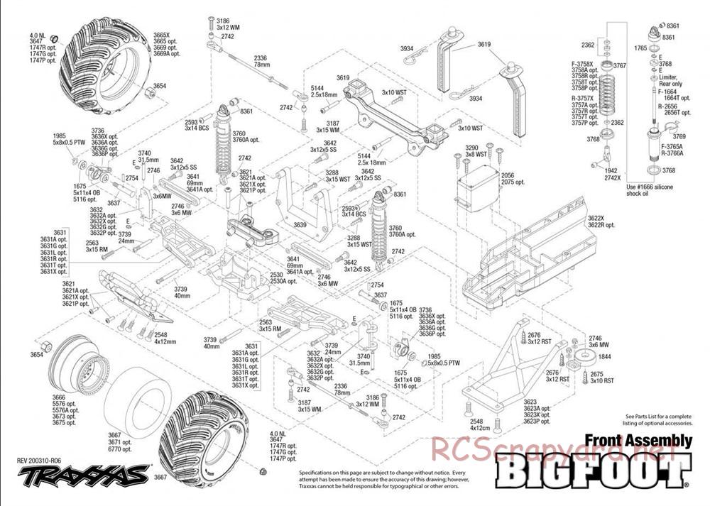 Traxxas - Bigfoot No.1 - Exploded Views - Page 2