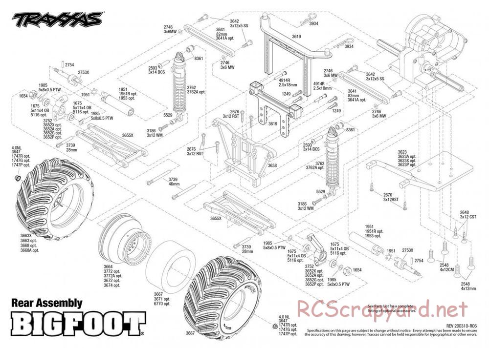 Traxxas - Bigfoot No.1 - Exploded Views - Page 3