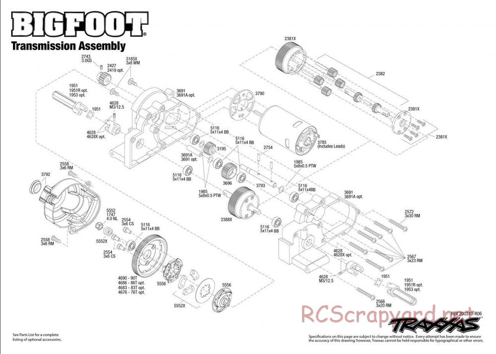 Traxxas - Bigfoot No.1 - Exploded Views - Page 5